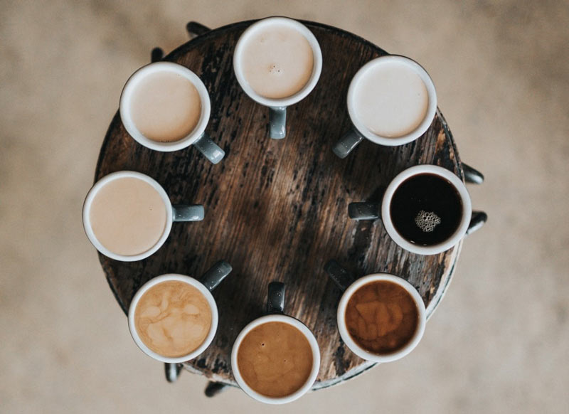 نحوه تشخیص نوع قهوه از رنگ آن
